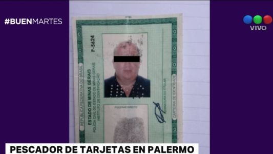 Detienen a un pescador de tarjetas de débito en Palermo