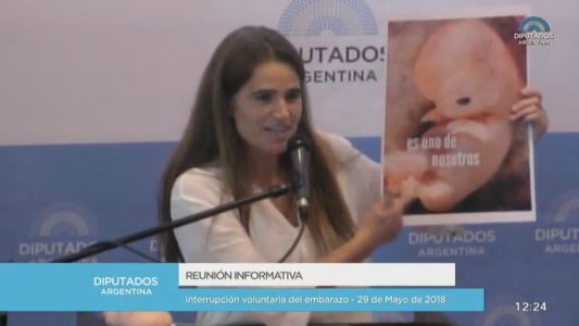 La mujer de los "bebitos" expuso en el Congreso: "72 diputados firmaron proyectos de pena de muerte para el niño por nacer"