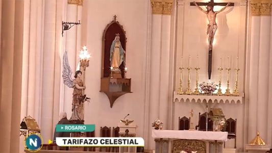Tarifazo celestial en una parroquia de Rosario
