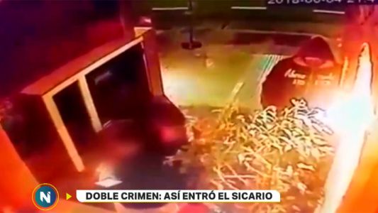 Doble crimen narco en Belgrano: el video de la entrada del sicario al edificio