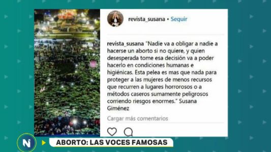 Susana Giménez se manifestó a favor de la despenalización del aborto