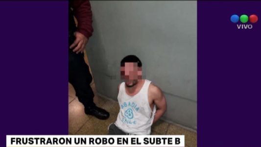 Frustraron un robo en una boletería de la línea B