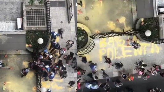 Disturbios durante una protesta en el ministerio de Desarrollo Social: tres detenidos