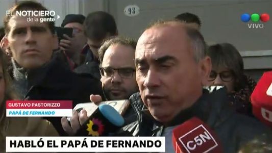 "Triunfó la justicia": el alivio del papá de Fernando Pastorizzo