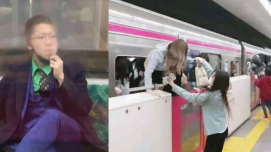 Terror en Tokio: disfrazado del "Guasón", apuñaló a varias personas en el subte