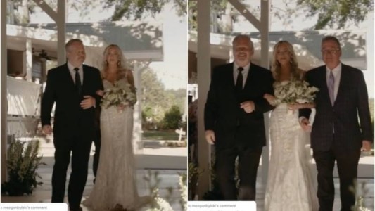 Video: un padre invitó al padrastro de su hija a que los acompañe hasta el altar