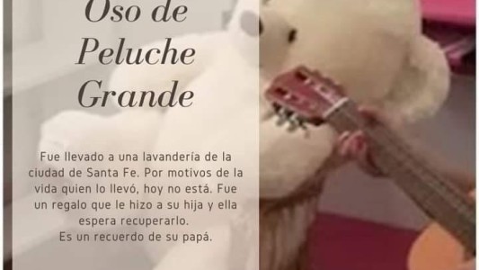 Necesita ayuda para encontrar el oso de peluche que le regaló su papá