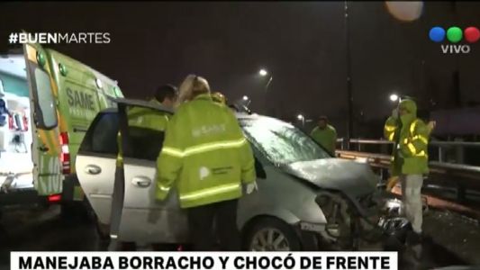 Chocó de frente: en la ambulancia admitió haber bebido alcohol