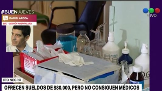 Río Negro necesita 60 médicos