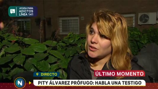 Pity Álvarez prófugo: habla una testigo del crimen