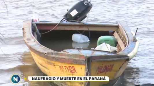 Un muerto y cuatro desaparecidos tras un naufragio en el río Paraná