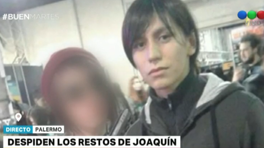 Despiden los restos de Joaquín, el joven que fue encontrado muerto en una plaza de Palermo