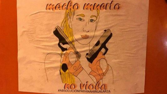 "Macho muerto no viola": polémicos carteles en defensa de Nahir Galarza