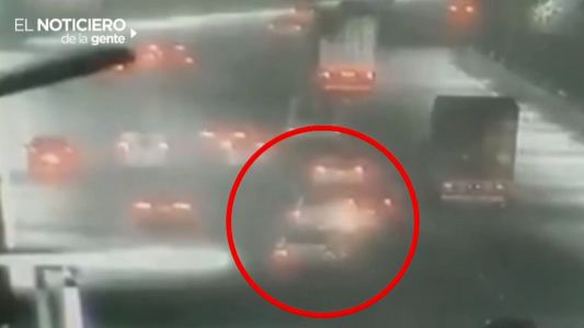 Video: así fue el choque múltiple en la Avenida Lugones
