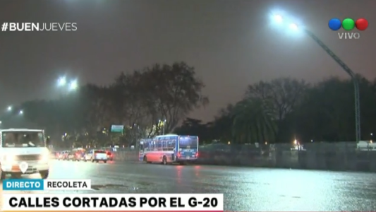 Calles cortadas por el G-20