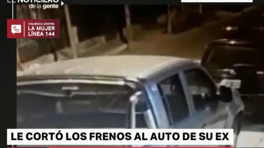 Le cortó los frenos al auto de su ex