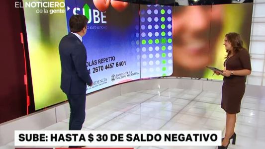 Aumenta a 30 pesos el saldo negativo de la tarjeta SUBE