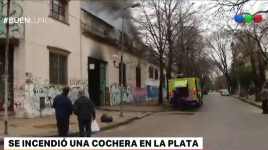 Se incendió un garage de La Plata