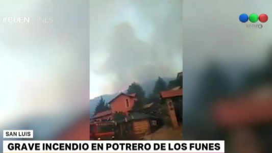 Grave incendio en Potrero de Los Funes: "Trabajamos sobre la hipótesis de que fue intencional"