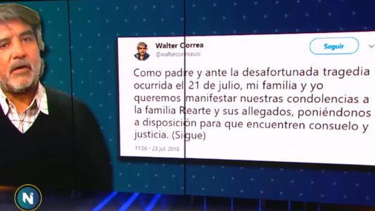 Los tuits del diputado Walter Correa, después de que su hijo atropelló y mató