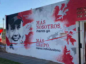 Con la inauguración de un mural homenajearon a Alejandro Sabella en Tandil