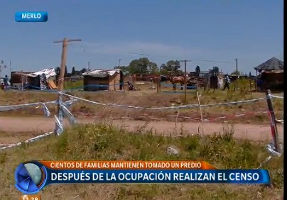 Gobierno bonaerense asegura que vecinos dejarán el predio tomado después del censo