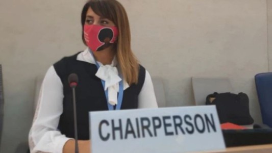 Victoria Donda viajó a Suiza para un foro de la ONU y habló ante un auditorio vacío