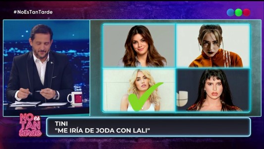 Tini Stoessel eligió a Lali Espósito "para salir de joda" y adelantó que harán una canción juntas