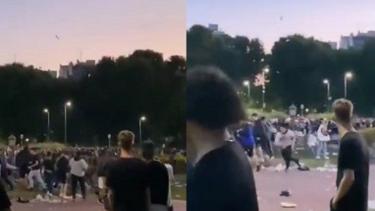 Video: tres heridos por una batalla campal en el Parque Chacabuco