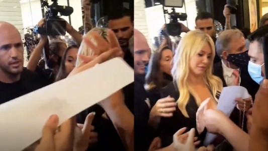 En pleno furor por su visita al país, una persona le dejó su CV a Wanda Nara