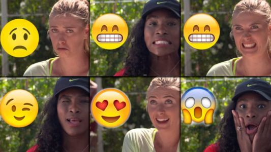 Las chicas del tenis imitaron los íconos de WhatsApp más divertidos