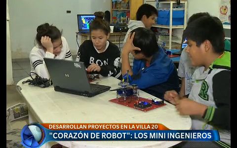 Corazón de robot: los "miniingenieros" de la Villa 20