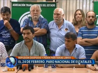 Paro nacional de estatales el próximo 24 de febrero
