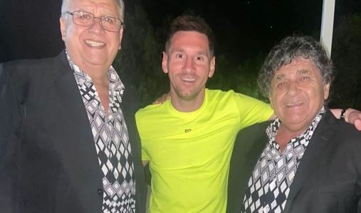 Los Palmeras cantaron en la fiesta de Messi