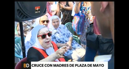 Hebe de Bonafini se enfrentó a la policía: "Nadie nos va a sacar de la Plaza"