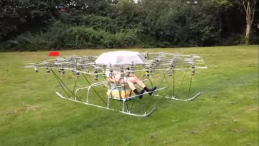 Crearon el drone humano