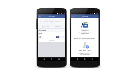 Facebook limitará las actualizaciones de ex parejas