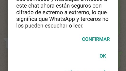 WhatsApp anunció que activó el cifrado de mensaje para todos sus usuarios