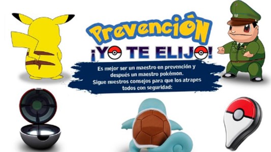 Pokémon Go: la policía chilena lanzó una campaña de recomendaciones para jugadores