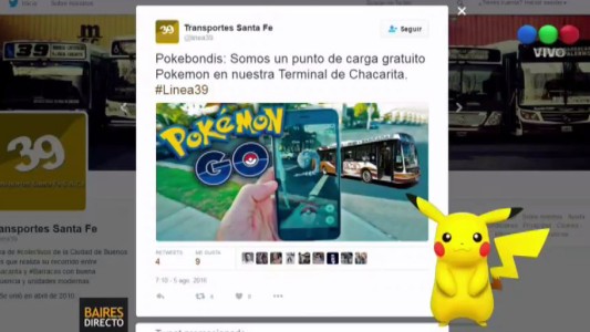 Pokebondis: colectivos porteños ofrecen su recorrido para cazar Pokemon