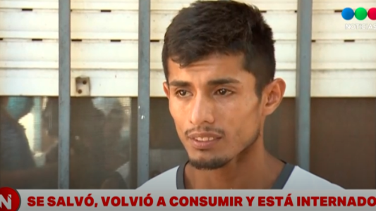 Cocaína envenenada: la historia del joven que se salvó, volvió a consumir y está internado