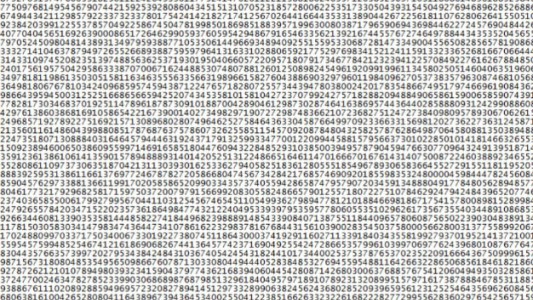 Descubrieron un número primo con 23 millones de dígitos