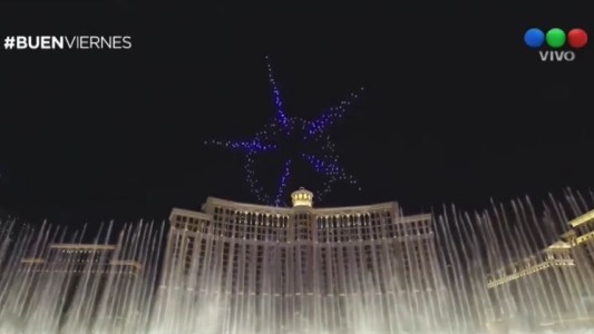 Un show con 250 drones en el cielo de Las Vegas