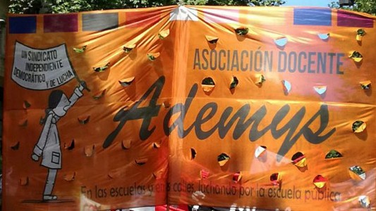 En el inicio de las clases, el gremio docente Ademys realiza un paro