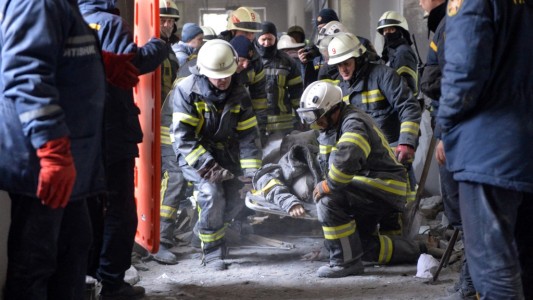 Bombardeo en Járkov, la segunda ciudad de Ucrania
