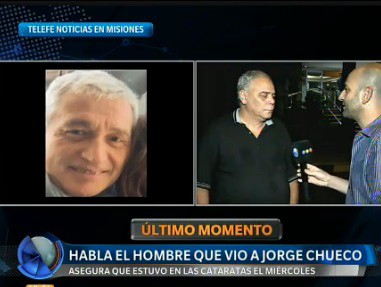 Habla el hombre que vio a Jorge Chueco
