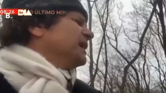 Video: Un cronista chileno casi recibe un balazo en Ucrania