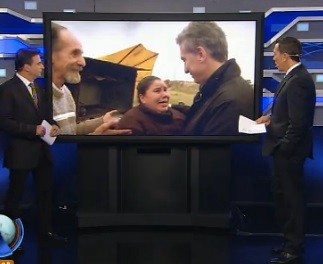 El encuentro de Macri con el vendedor ambulante