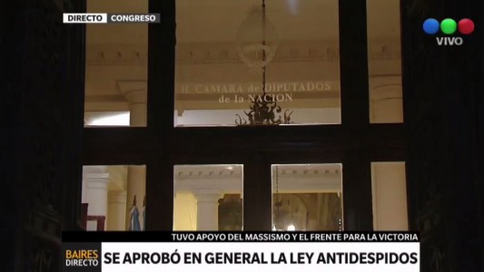 Con votos kirchneristas y massistas se aprobó la Ley antidespidos