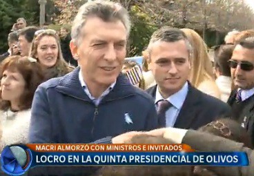 Locro en la Quinta de Olivos